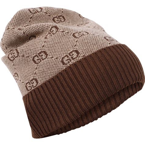 gucci beanie brown